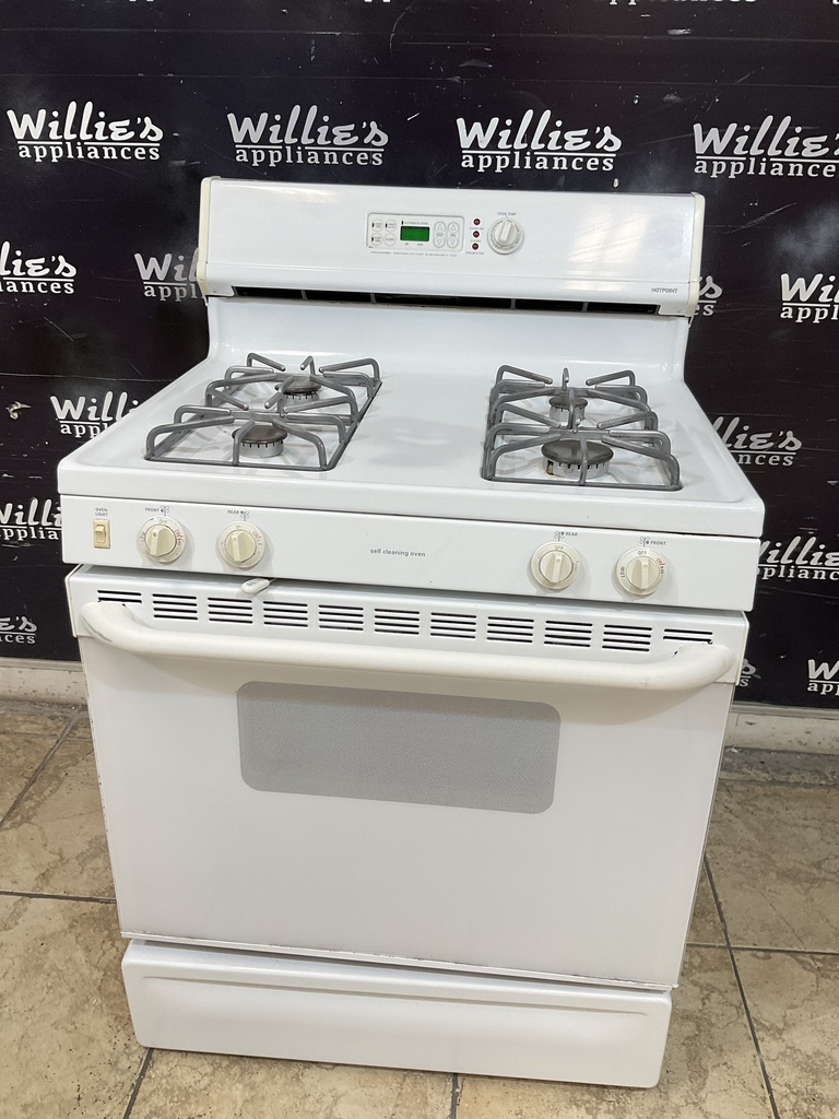 Hotpoint Used Natural Gas Stove 30inches (White) 