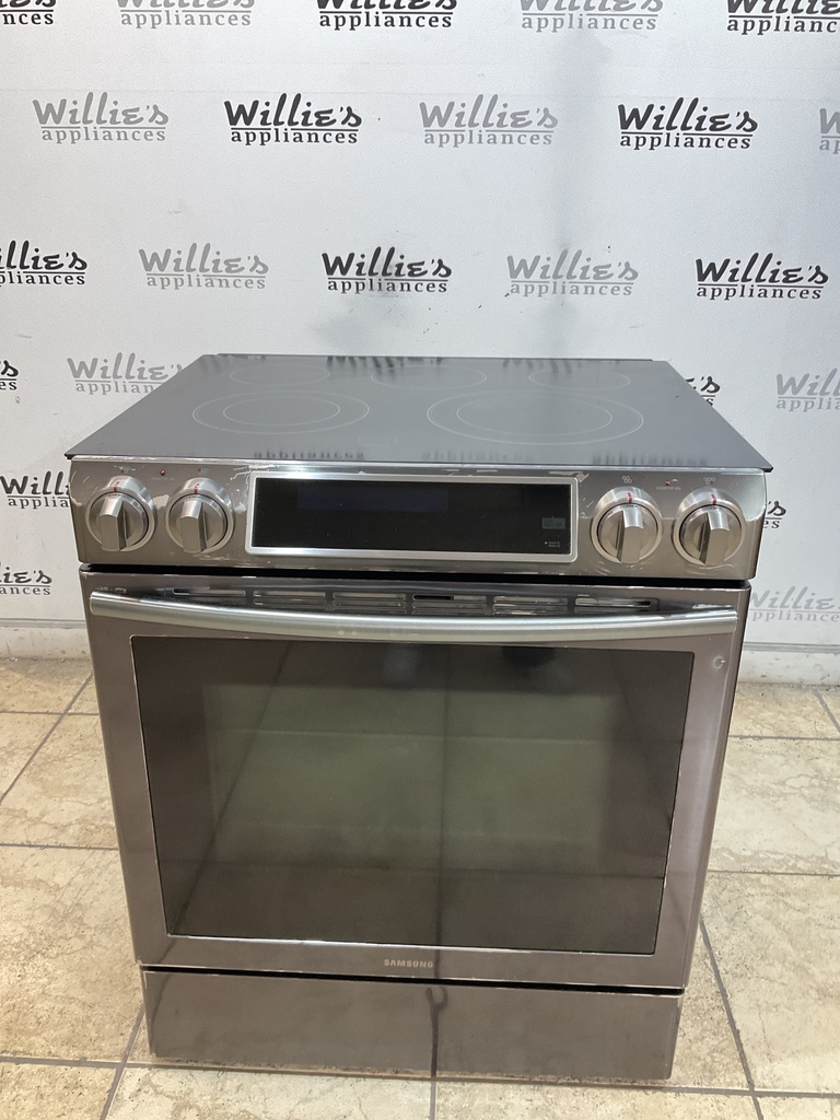Samsung Used Electric Stove 30inches (black Stainless) 