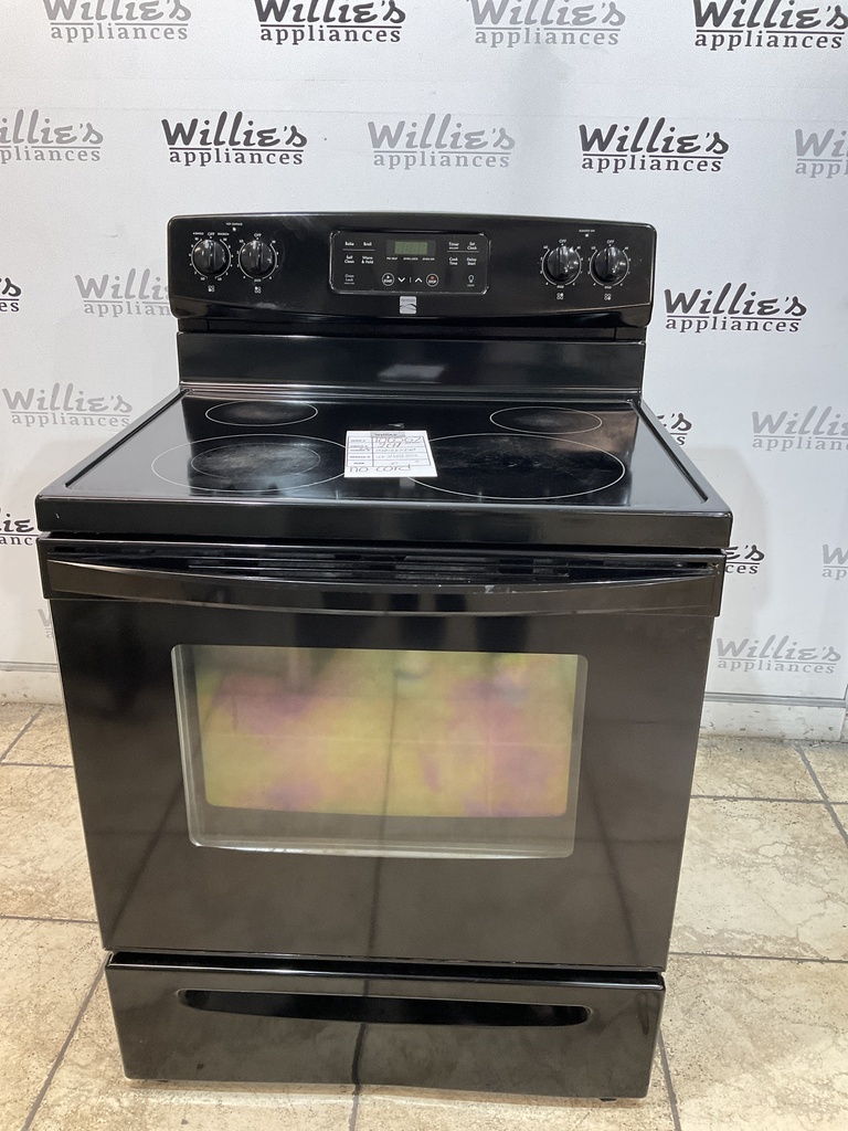Kenmore Used Electric Stove 30inches (Black) 