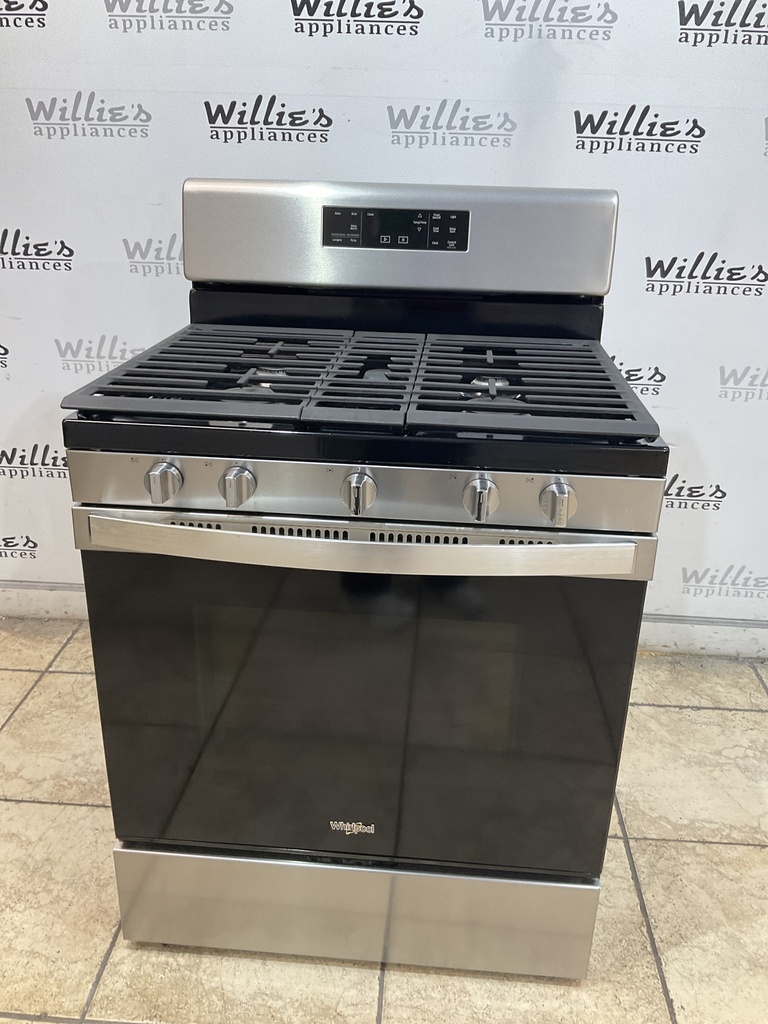 Whirlpool Used Natural Gas Stove 30inches (Stainless Steel) 