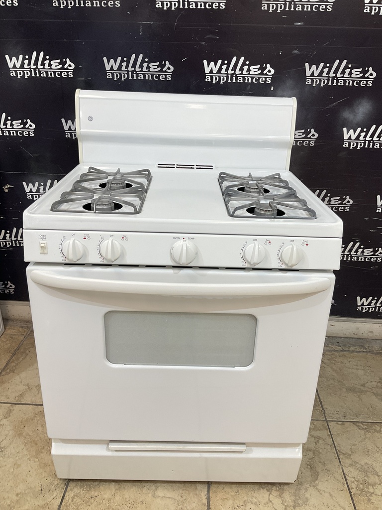 Ge Used Natural Gas Stove 30inches (White) 