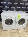 Lg Used Electric Set Washer/Dryer Front-load 220volts (30 AMP) 27inches {4 prong} (White)