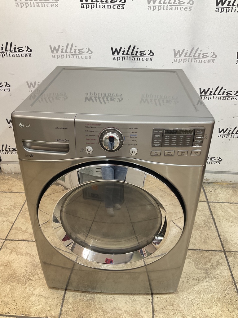 Lg Used Electric Dryer 220volts (30 AMP) 27inches {4 prong} (Grey) 