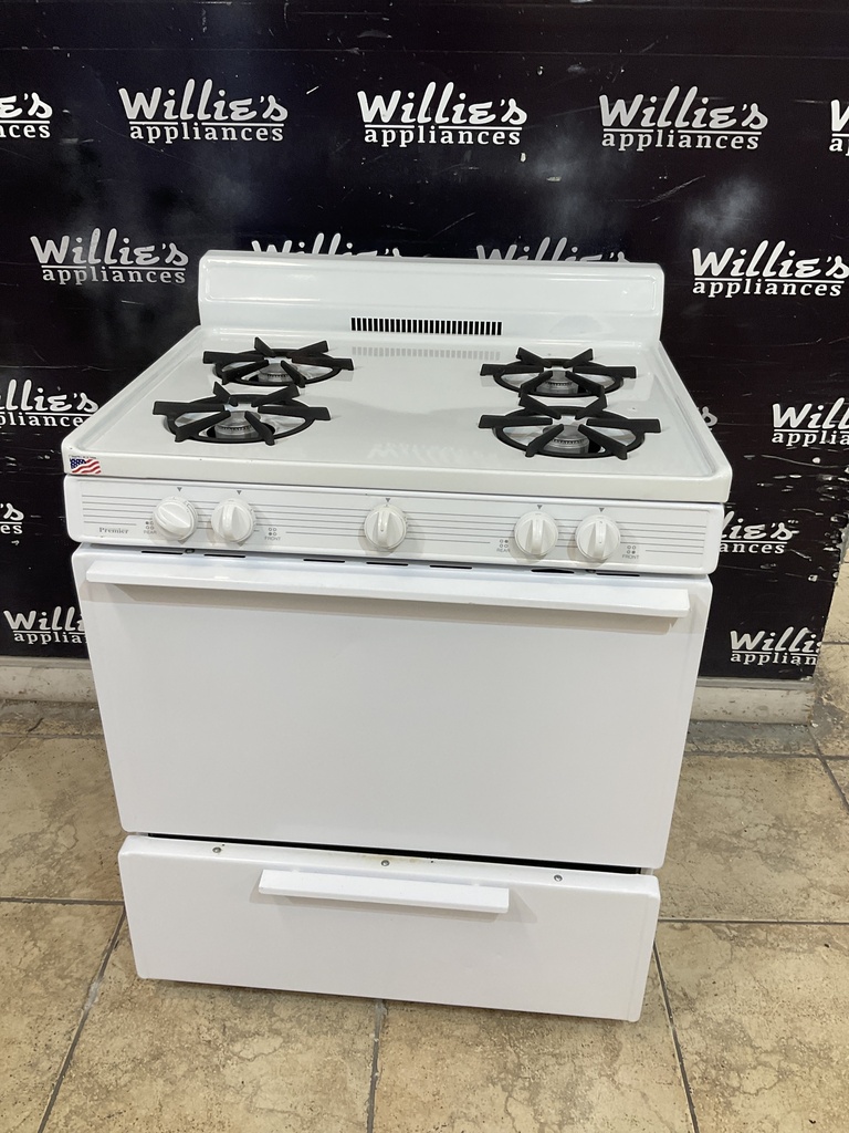 Premier Used Natural Gas Stove 30inches (White) 