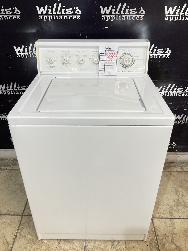 Kenmore Used Washer Top-load 27inches (White) 