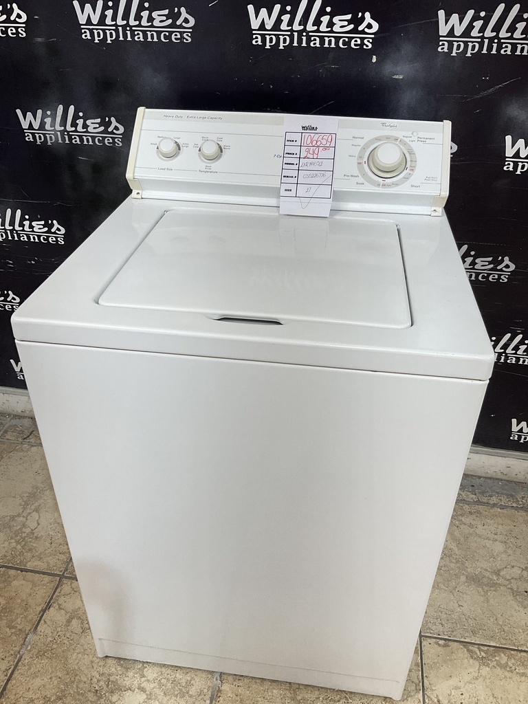 Whirlpool Used Washer Top-load 27inches (White) 