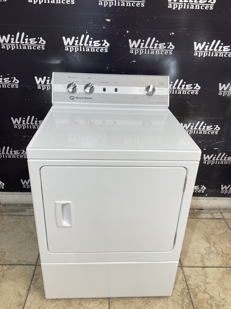 Speed Queen Used Electric Dryer 220volts (30 AMP)27inches {4 prong} (White) 