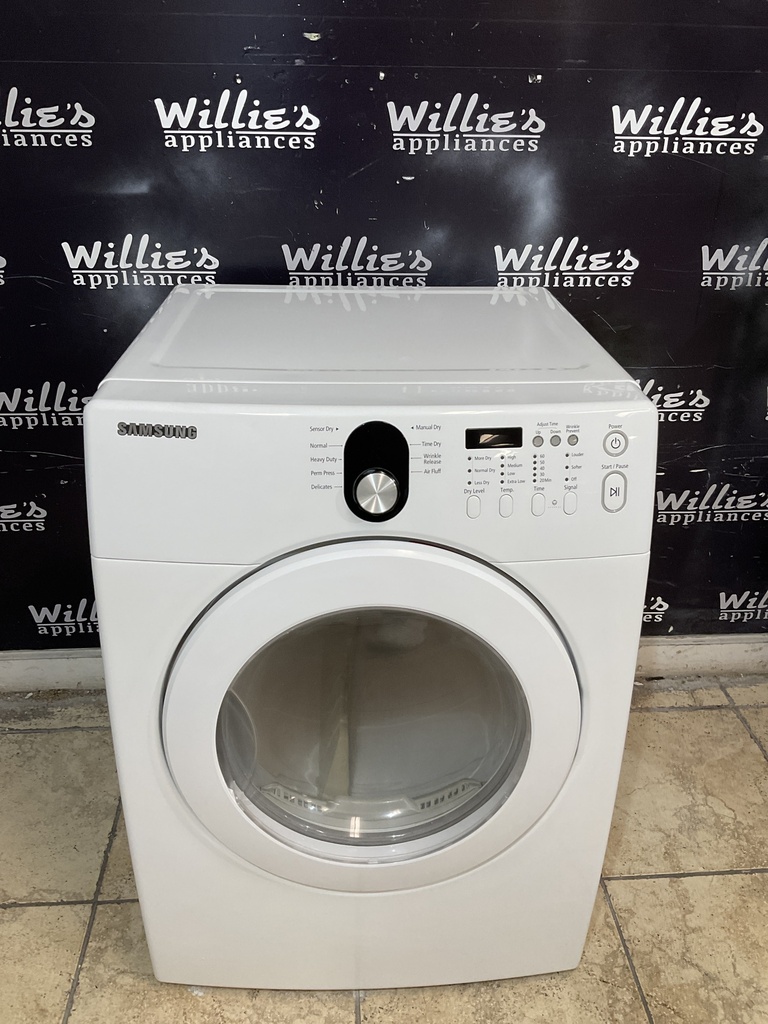 Samsung Used Electric Dryer 220volts (30 AMP) 27inches {no cord} (White) 