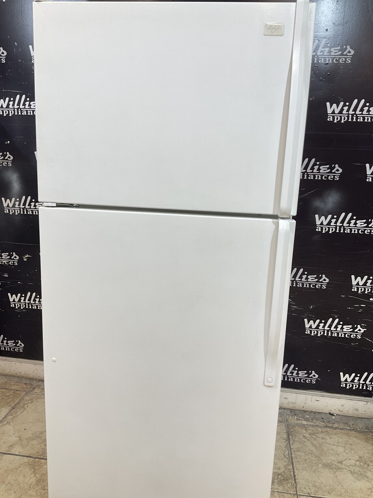 Whirlpool Used Refrigerator Top and Bottom 30x66 (white) 