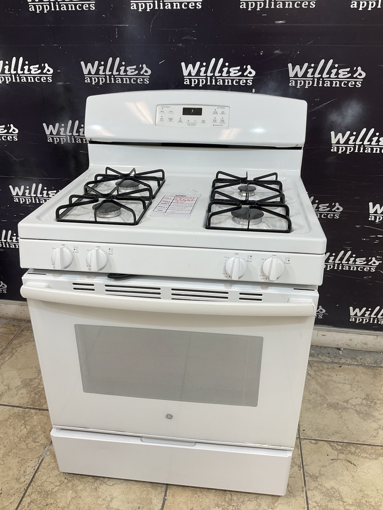Ge Used Natural Gas Stove 30inches (White) 