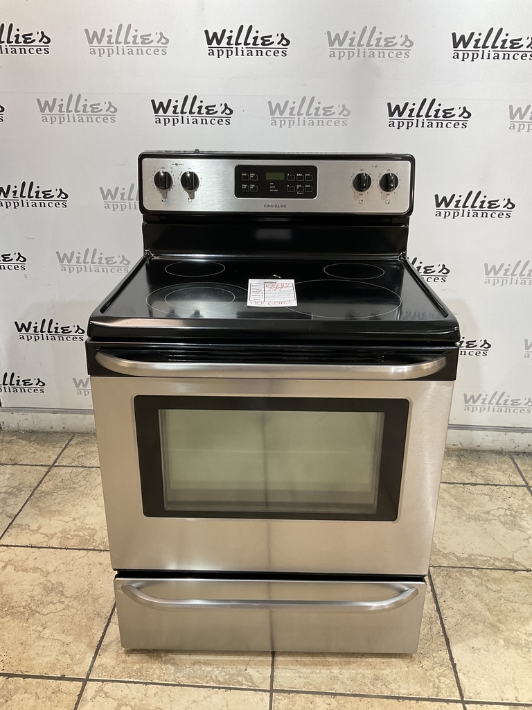 Frigidaire Used Electric Stove 220volts (40/50 AMP) 30inches {no cord} (stainless steel) 