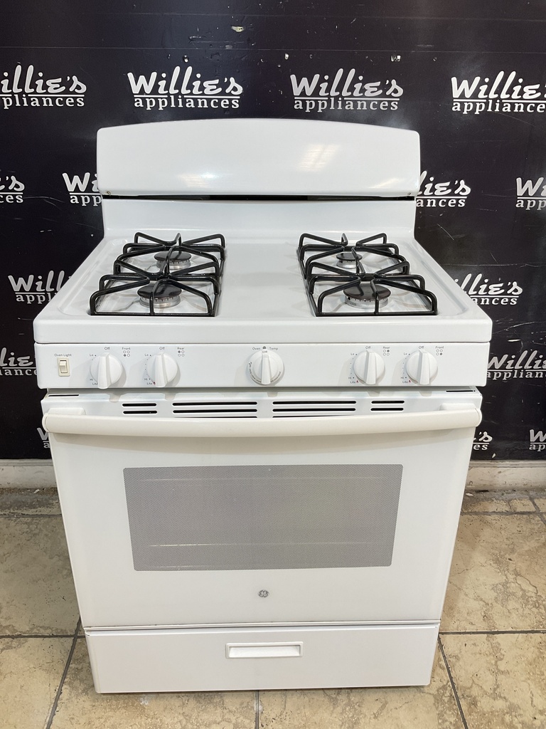 Ge Used Natural Gas Stove 30inches (White)