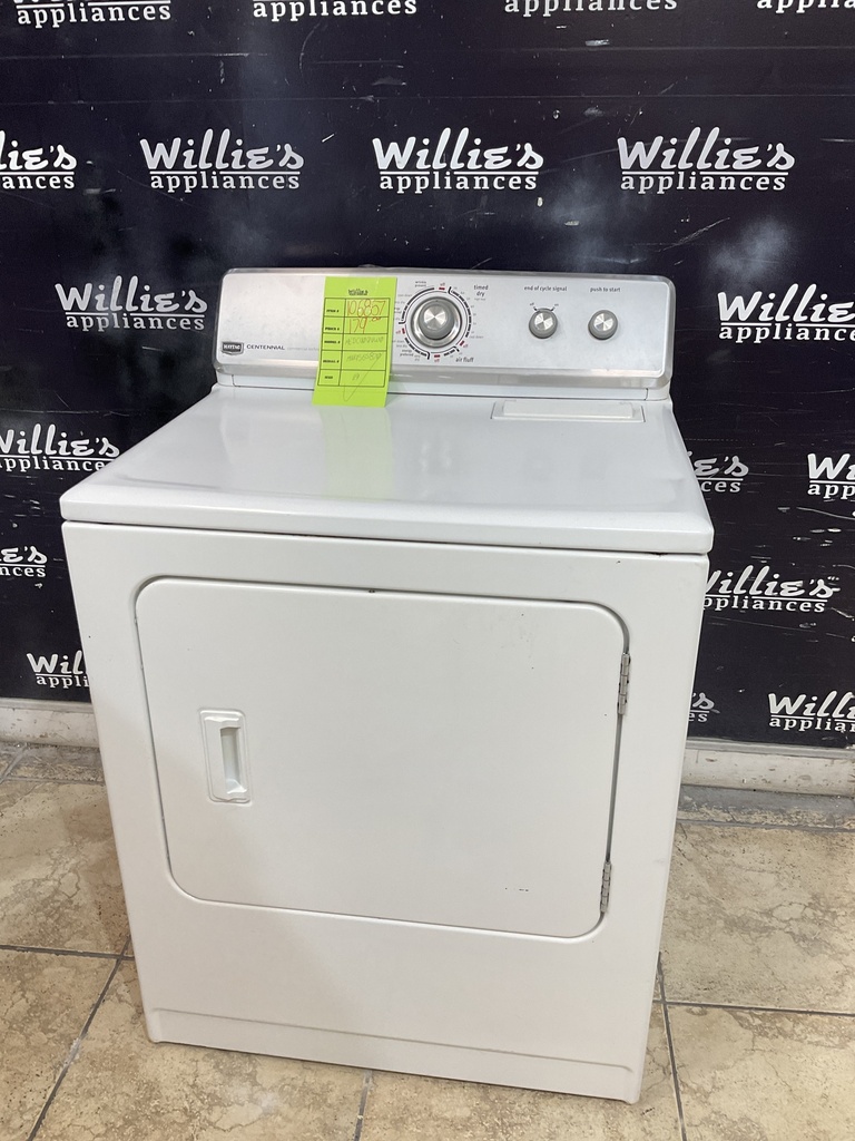 Maytag Used Electric Dryer 220volts (30 AMP) 29inches {3 prong} (White)