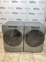 Whirlpool Used Electric Set Washer/Dryer 220volts (30 AMP) 27inches {no cord} (Grey)