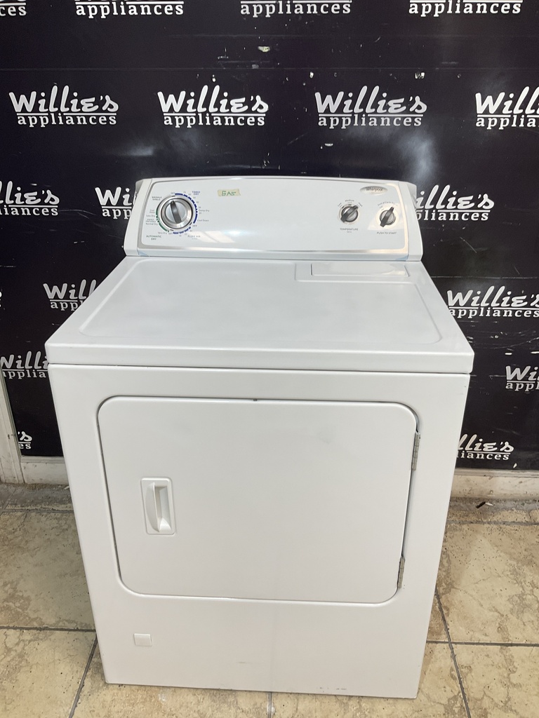 Whirlpool Used Natural Gas Dryer 29inches (white) 