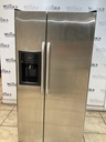 Ge Used Refrigerator Side by Side 33 1/2” x 67 1/2” (Stainless Steel) 