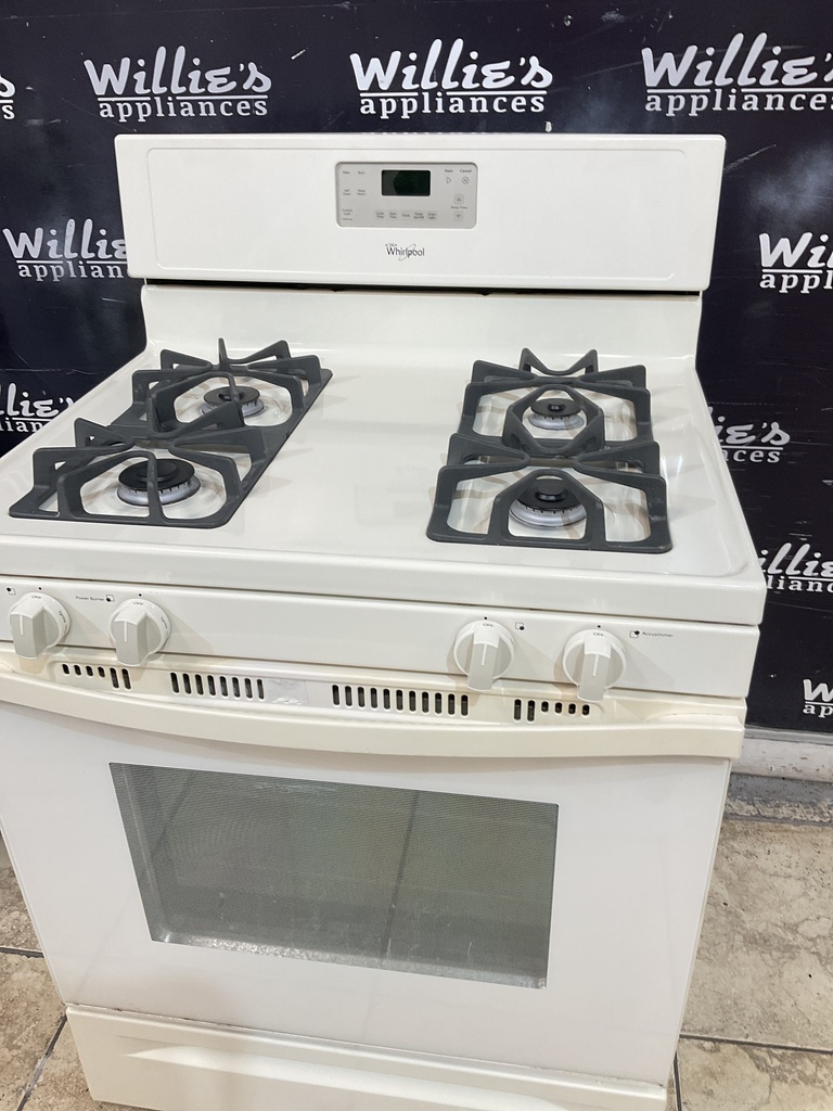Whirlpool Used Natural Gas Stove 30inches (Bisque) 