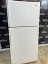 Whirlpool Used Refrigerator Top and Bottom 30x66 1/2” (White) 
