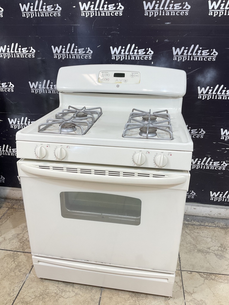 Ge Used Natural Gas Stove 30inches (bisque) 