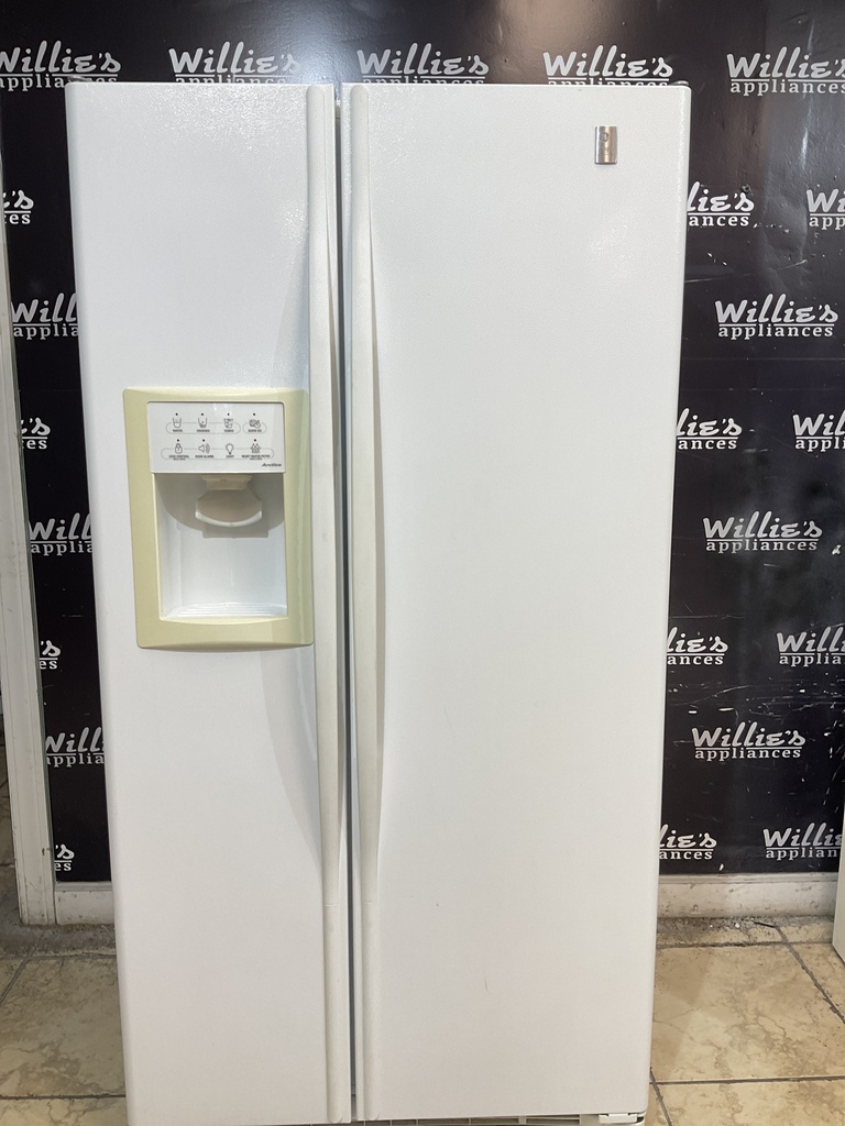 Ge Used Refrigerator Side by Side Counter Depth 36 1/2” x 69 1/2” (White) 
