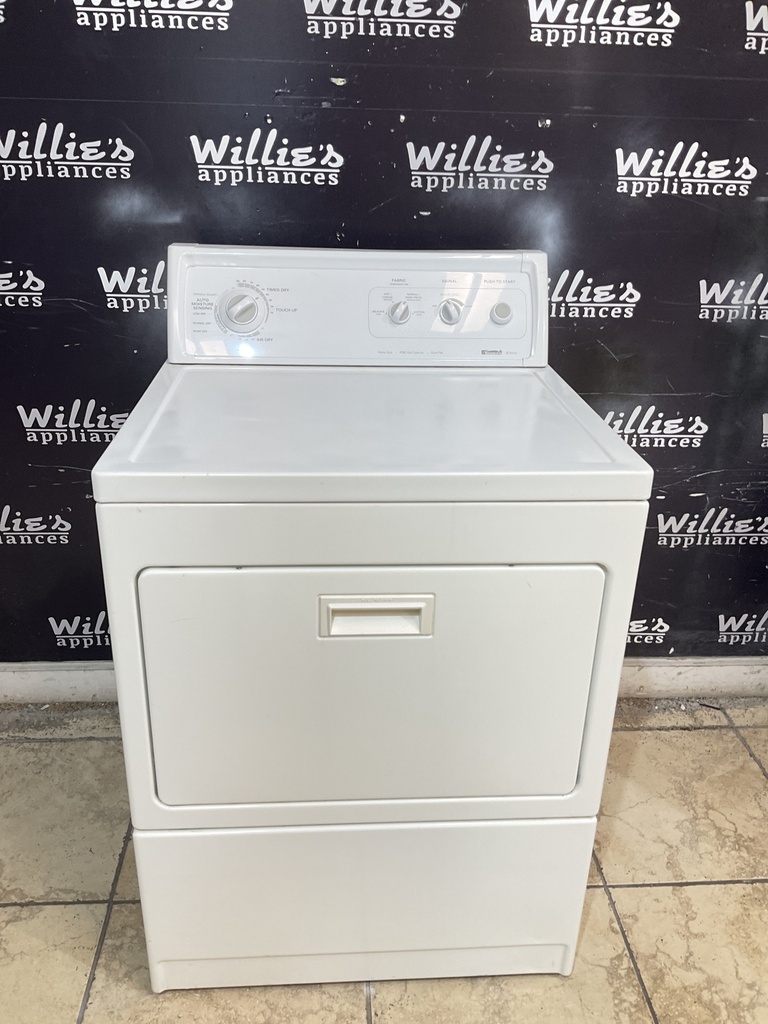 Kenmore Used Electric Dryer 220volts (30 AMP) 27inches {3 prong} (White) 