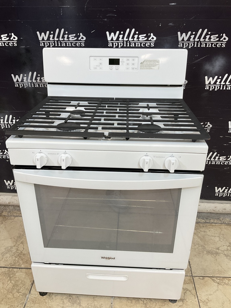 Whirlpool Used Natural Gas Stove 30inches (White) 