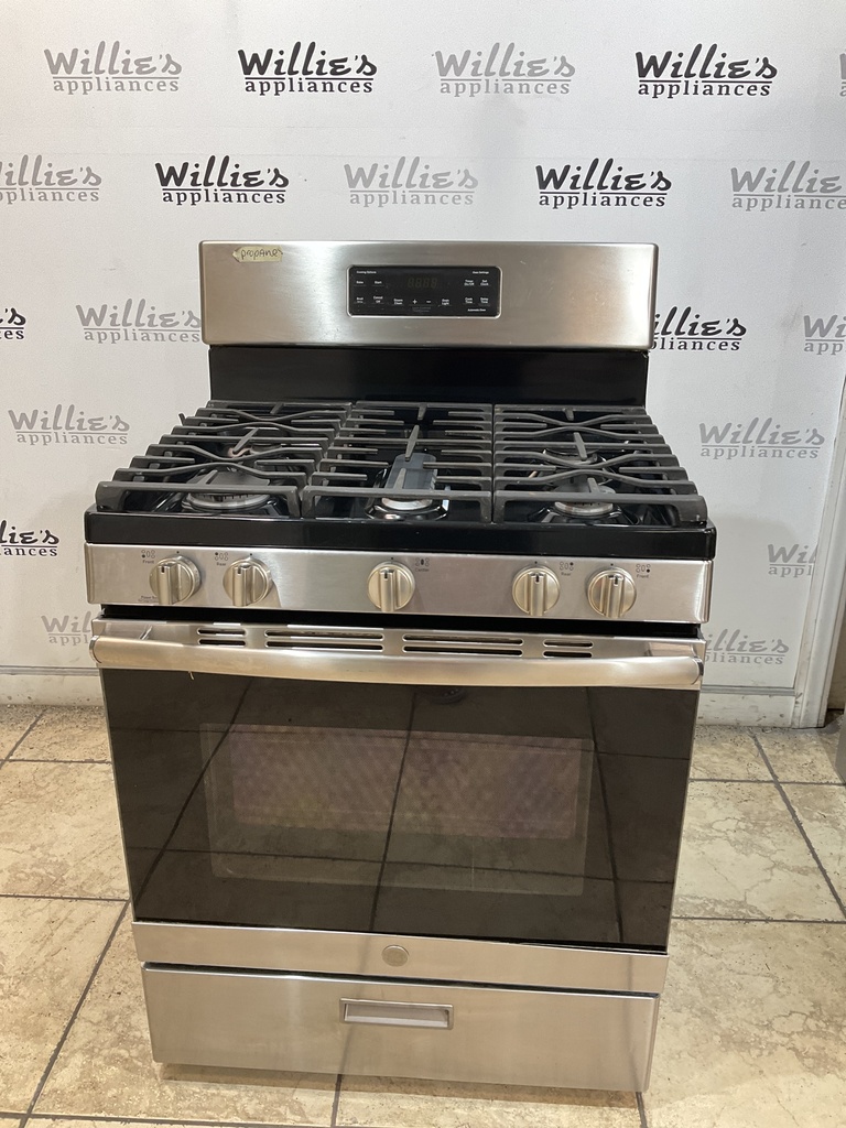 Ge Used Gas Propane Stove 30inches (Stainless Steel) 
