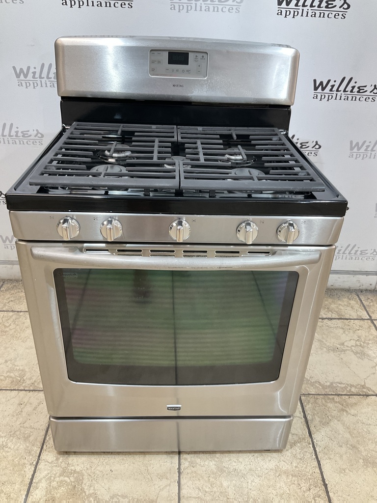 Maytag Used Natural Gas Stove 30inches (Stainless Steel’)