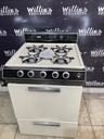 Welbit Used Natural Gas Stove 24inches (Bisque/Black) 