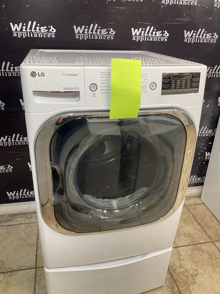 Lg Used Electric Dryer 220volts (30 AMP) 29inches {3 prong} (white) 