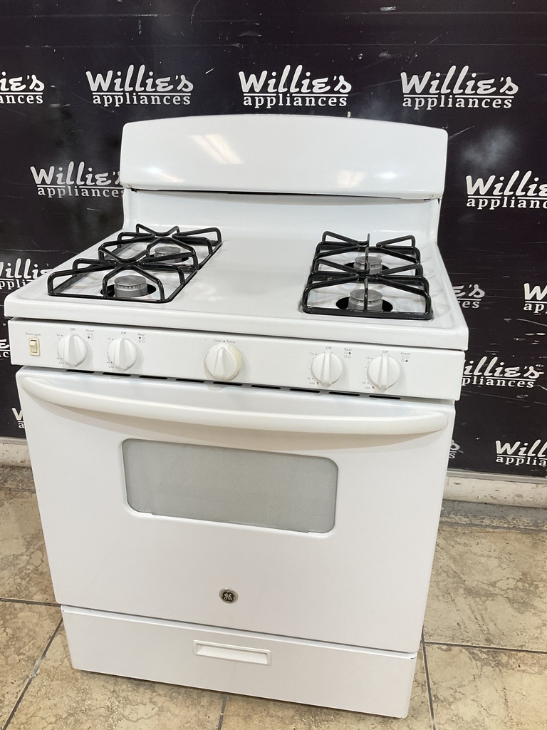 Ge Used Natural Gas Stove 30inches (White) 