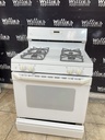 Ge Used Natural Gas Stove 30inches (white) 