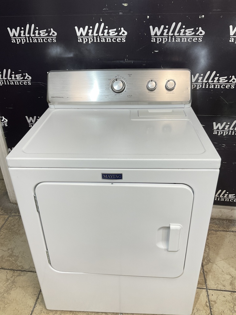 Maytag Used Electric Dryer 220volts (30 AMP) 29inches {3 prong} (White)