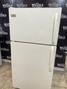 Frigidaire Used Refrigerator Top and Bottom 28x60 1/2” (Bisque) 