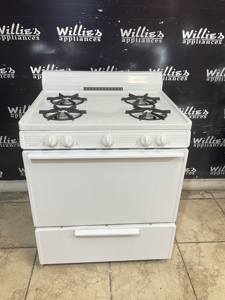 Premier Used Natural Gas Stove 30inches (White)
