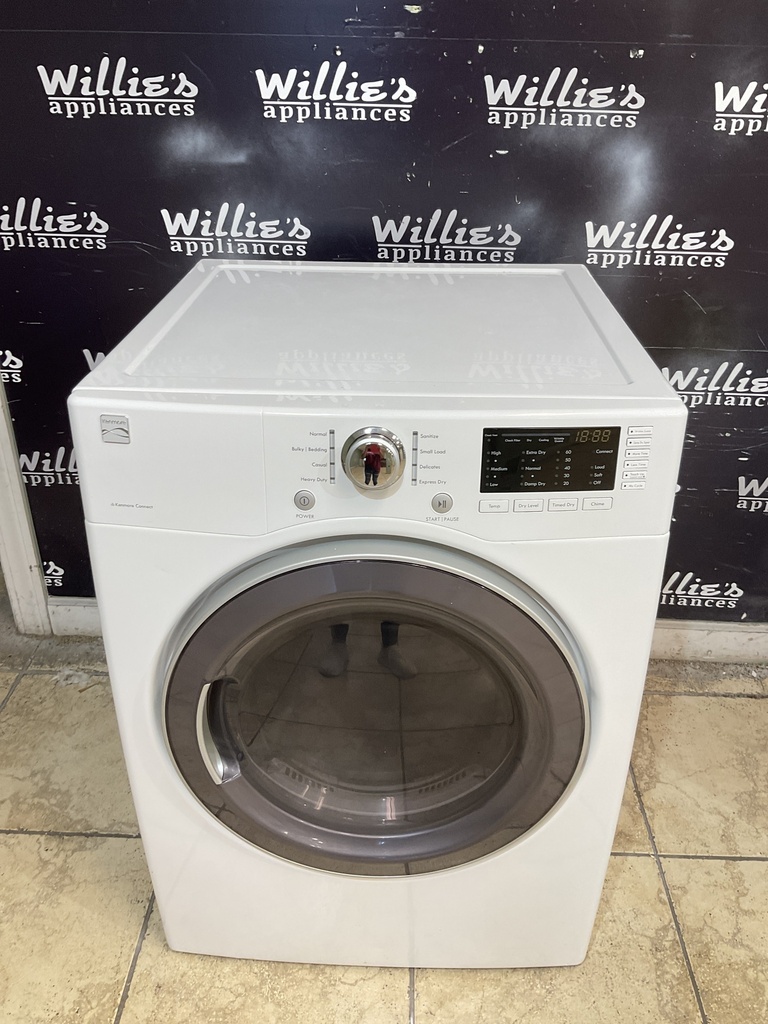 Kenmore Used Electric Dryer 220volts (30 AMP) 27inches {no cord} (White)