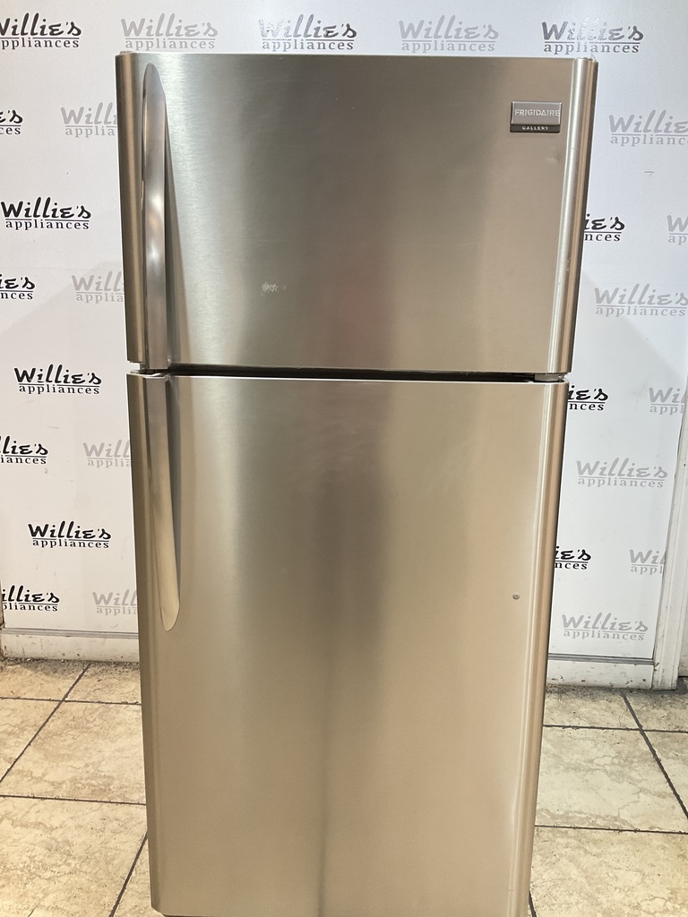 Frigidaire Used Refrigerator Top and Bottom 30x66 (stainless steel) 