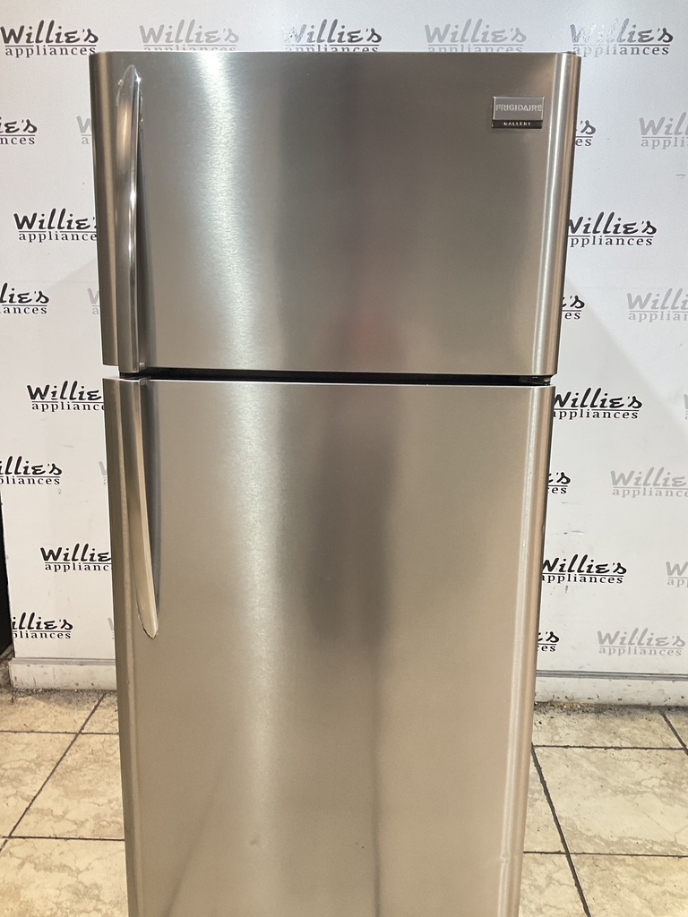 Frigidaire Used Refrigerator Top and Bottom 30x66 (Stainless Steel) 