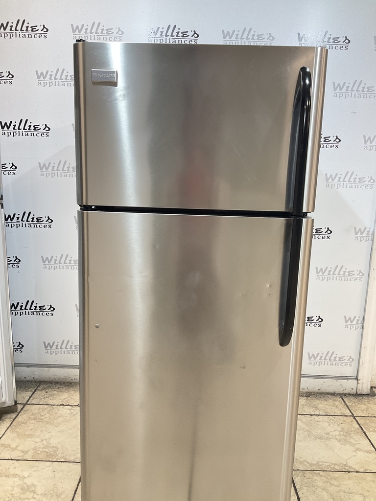 Frigidaire Used Refrigerator Top and Bottom 30x66 (stainless steel) 
