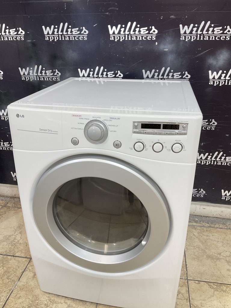 Lg Used Electric Dryer 220volts (30 AMP) 27inches {3 prong} (White) 