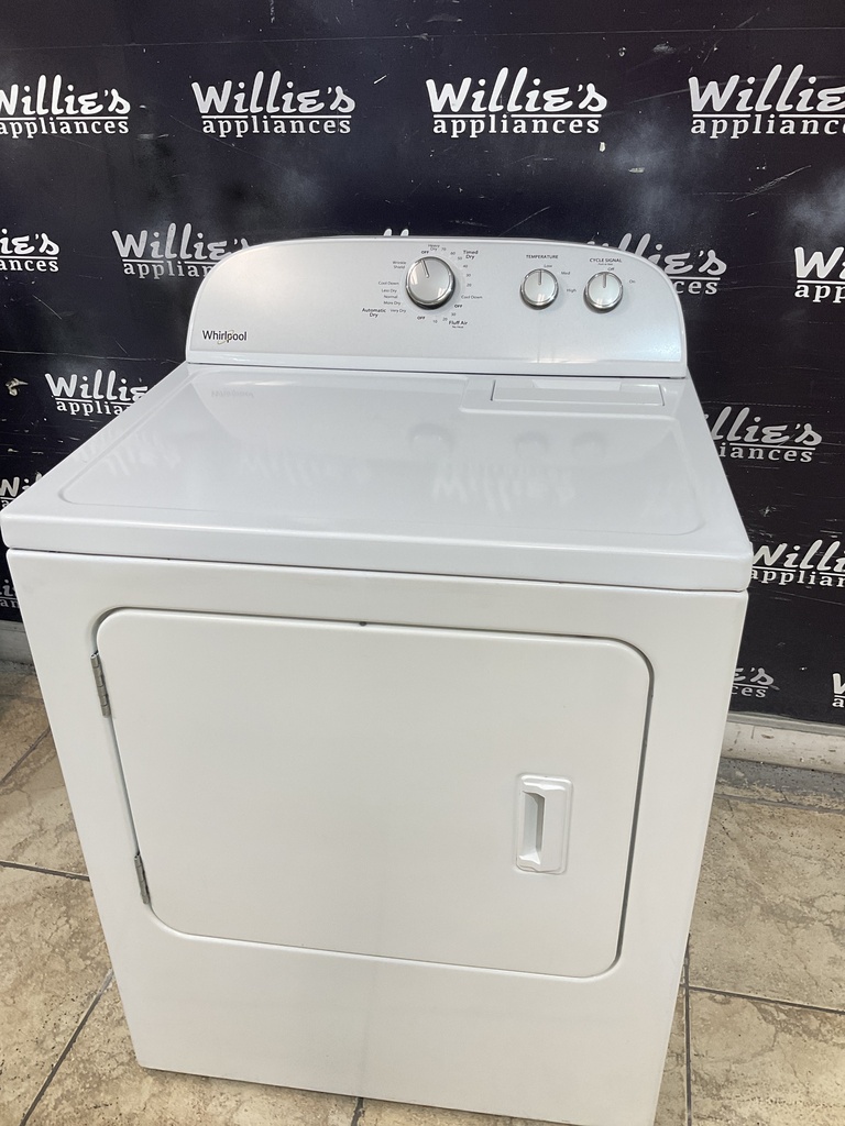 Whirlpool Used Electric Dryer 220volts (30 AMP) 29inches {3 prong} (White) 