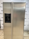 Ge Used Refrigerator Side by Side 36 1/2” x 69 1/2” (stainless steel) 