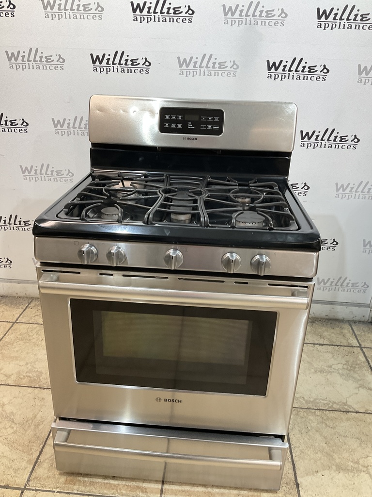 Bosch Used Natural Gas Stove 30inches (Stainless Steel) 