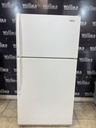 Whirlpool Used Refrigerator Top and Bottom 33x66 (White)