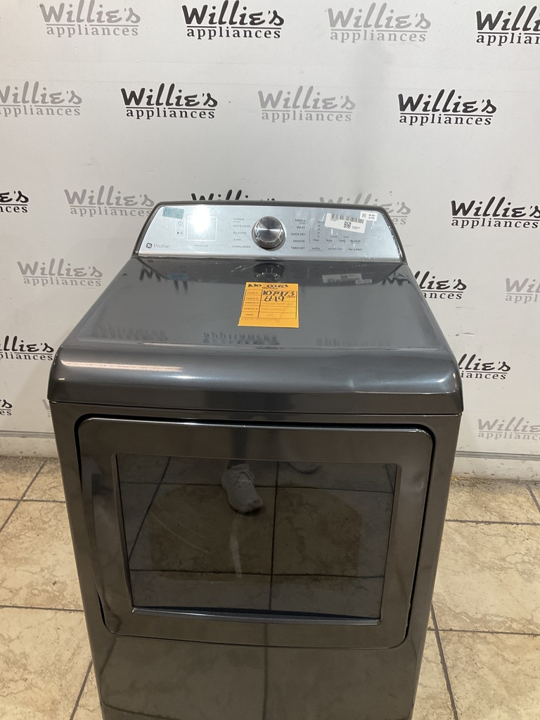 Lg New Open Box Electric Dryer 220volts (30 AMP) 27inches {no cord} (Black Grey) 