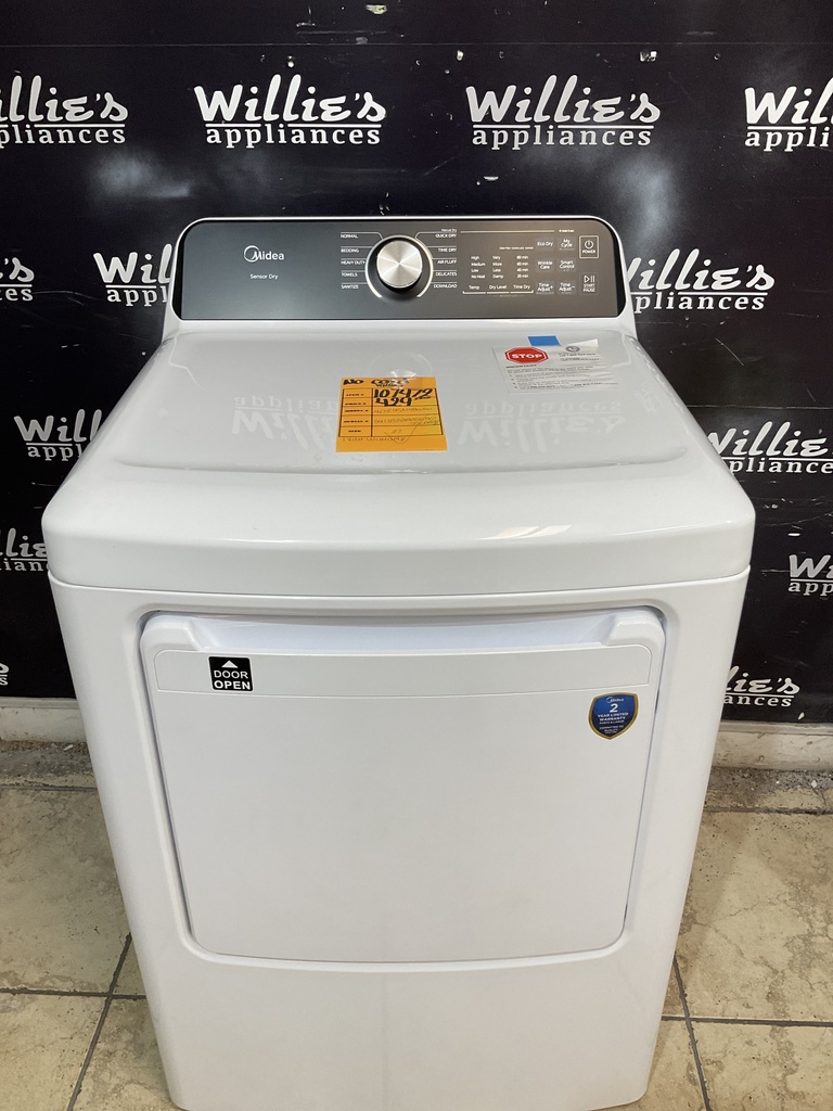 Midea New Open Box Electric Dryer 220volts (30 AMP) 27inches {no cord} (White)