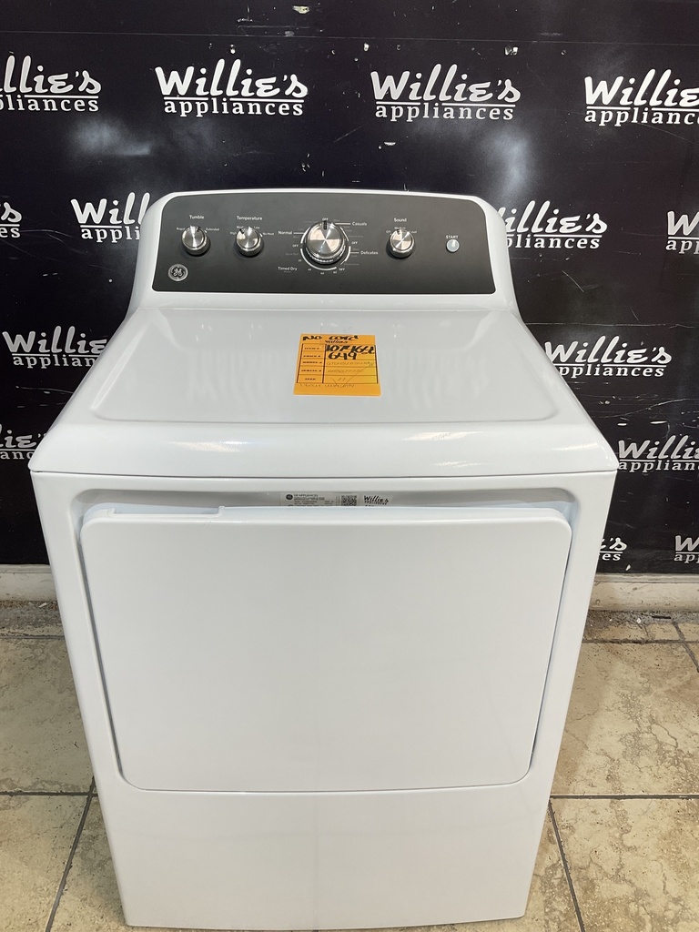 Ge Open Box Electric Dryer 220volts (30 AMP) 27inches {no cord} (White)
