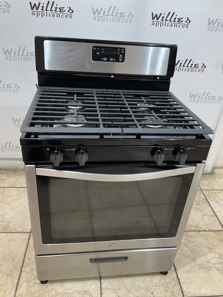 Whirlpool Natural Gas Stove 30inches (Stainless Steel) 