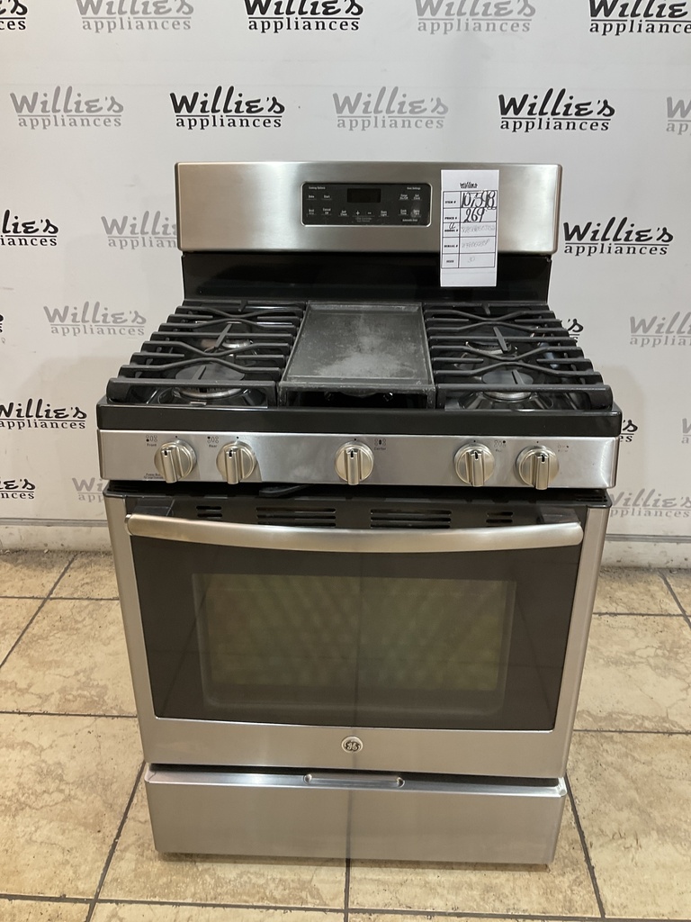 Ge Natural Gas Stove 30inches (Stainless Steel) 