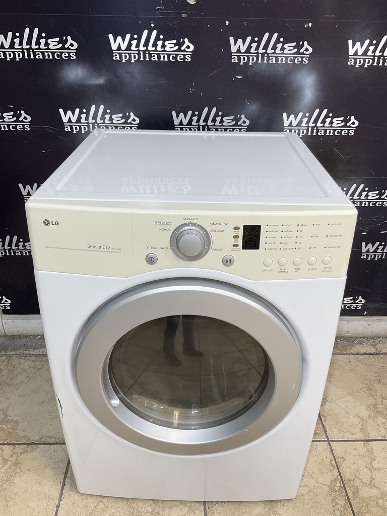 Lg Electric Dryer 220volts (30 AMP) 27inches {4 prong} (White)